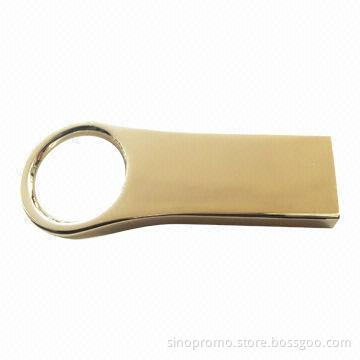 Metal Ring-shaped USB Flash Drive, Sized 43 x 18 x 4.8mm